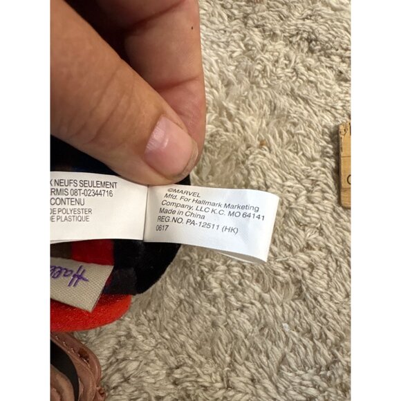 Marvel Hallmark Itty Bittys Plush Toys Set Of 3 Captain America Thor Hawkeye - Picture 7 of 12